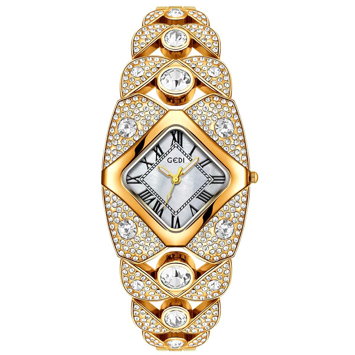 Diamond-encrusted Light Luxury Niche Bracelet Quartz Watch, Watch