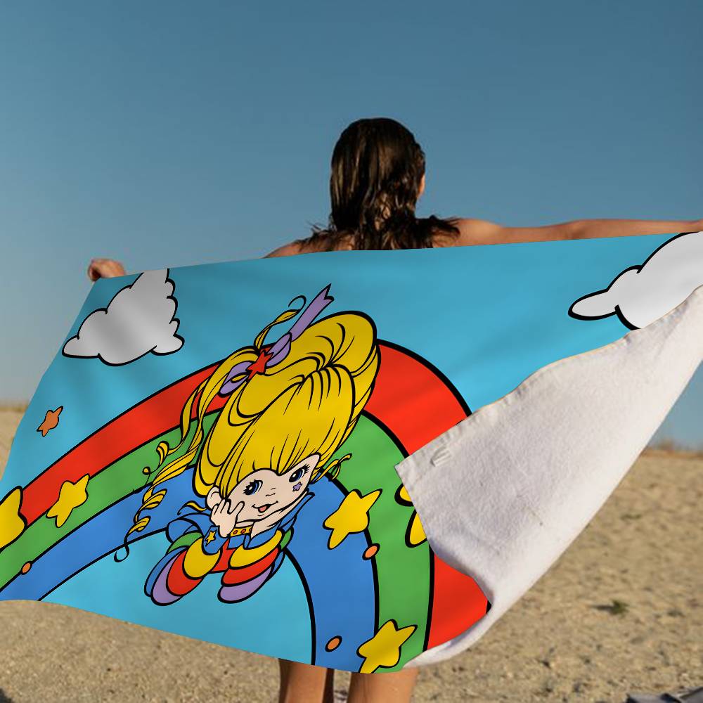 Rainbow Brite Red Butler TV Anime Beach Swimming Towel Soft Absorbent Washcloth Children's Gifts For Kids Travel Camping Gym