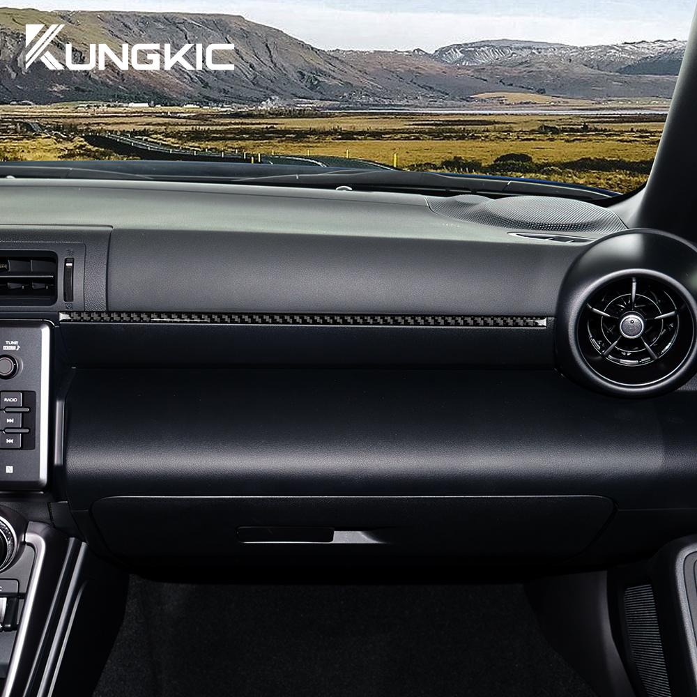 Real Soft Carbon Fiber Trim For Subaru BRZ Toyota GR86 2025 2025 2025 2025 Co-pilot Central Control Sticker Interior Accessories