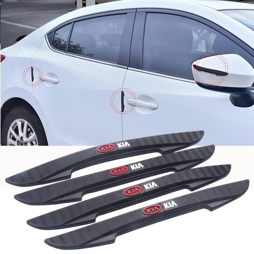 2026 Autocollant de Voiture Chaud 4 Pièces Protections de Bord de Porte et Rétroviseur de Voiture Bande de Protection Garniture Protège-Rayures pour Kia Sportage Rio 3 So