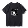 Japanese anime printed men's and women's shirt round neck loose short sleeve shirt Harajuku style Attack on Giant Y2k clothing
