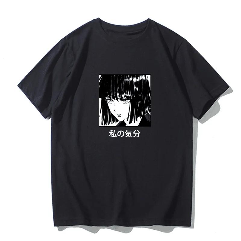 Japanese anime printed men's and women's shirt round neck loose short sleeve shirt Harajuku style Attack on Giant Y2k clothing