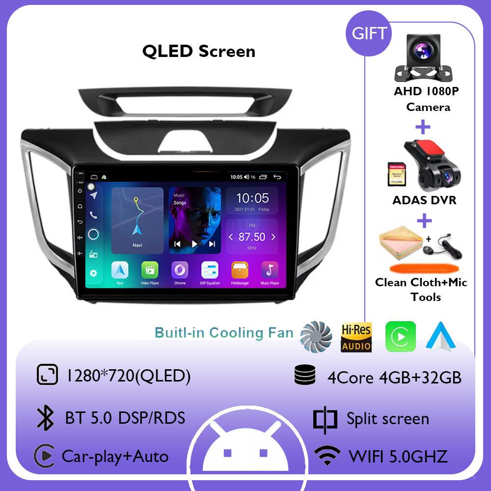 Android 14 Car Radio For Hyundai Creta Ix25 2015-2018 Multimedia Video Player GPS 4G Wireless Carplay Auto Stereo RDS Head Unit