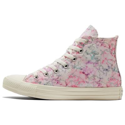Chuck Taylor All Star Marmor-Print Bequem & Vielseitig High-Top Espadrilles Damen Rosa