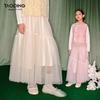 Tao Town Girls' A-line Tulle Skirt - Autumn/Winter Princess Style