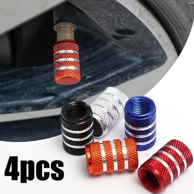 1-4 szt. Nasadki na zawory do opon samochodowych aluminiowe samochodowe ciężarowe motocyklowe rowerowe nakrętki na zawory do opon samochodowych osłony zaworów do kół akcesoria samochodowe