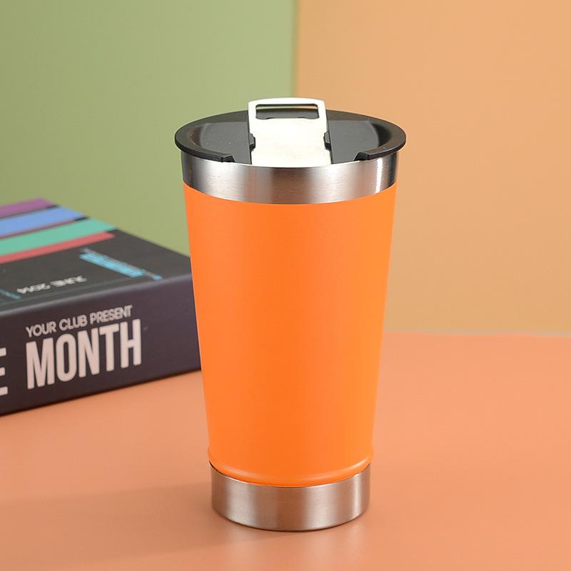 Beer Cup 304 Stainless Steel Vacuum Flask Car Cup Cone Bottle Opener Cup