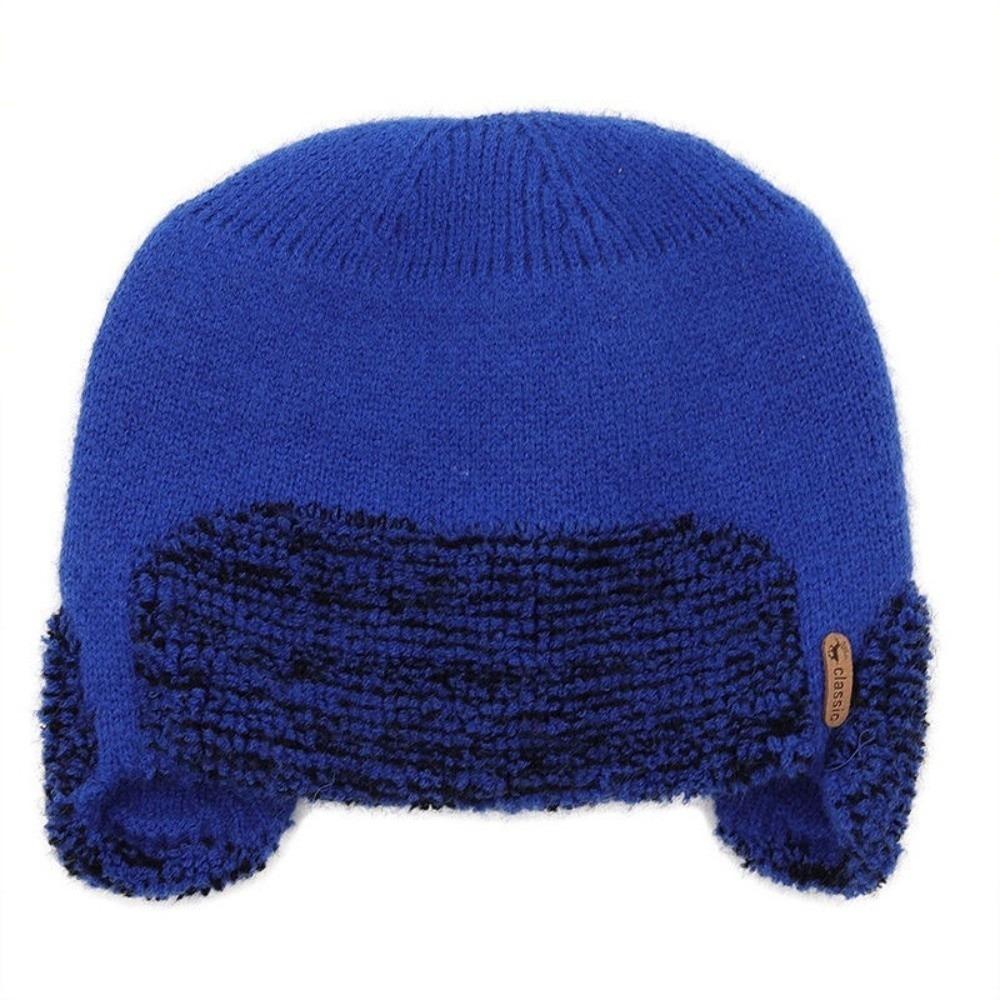 New Windproof Knitted Hat Coldproof Warm Pullover Cap Ear Protection Hat Unisex