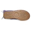 UGG Bailey Double Layer Leather Warm Durable Round Toe Short Snow Boots Women boots Purple 1127130-LMV