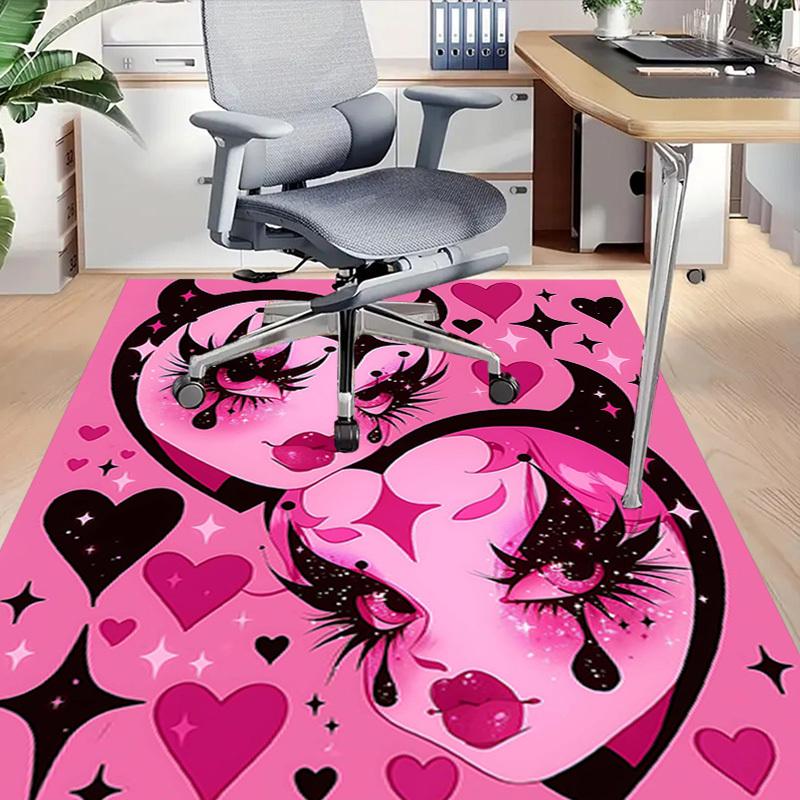 1PC Devil Hearts Extra Large Non Slip Floor carpet, Office, family, bedroom, Studio   Large Area Rug Indoor Rugs, , Vibrant Colors