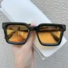 New Vintage Men Rectangle Frame Sunglasses Fashion Retro Eyeglasses Luxury Design Shades Eyewear Women UV400