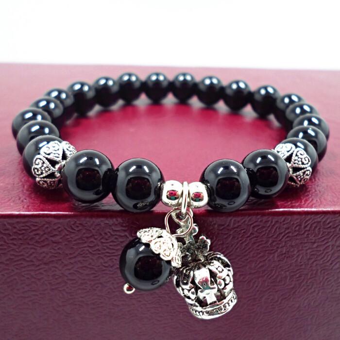 Red Agate Crystal Beaded Bracelet for Women - Handcrafted Couple Jewelry