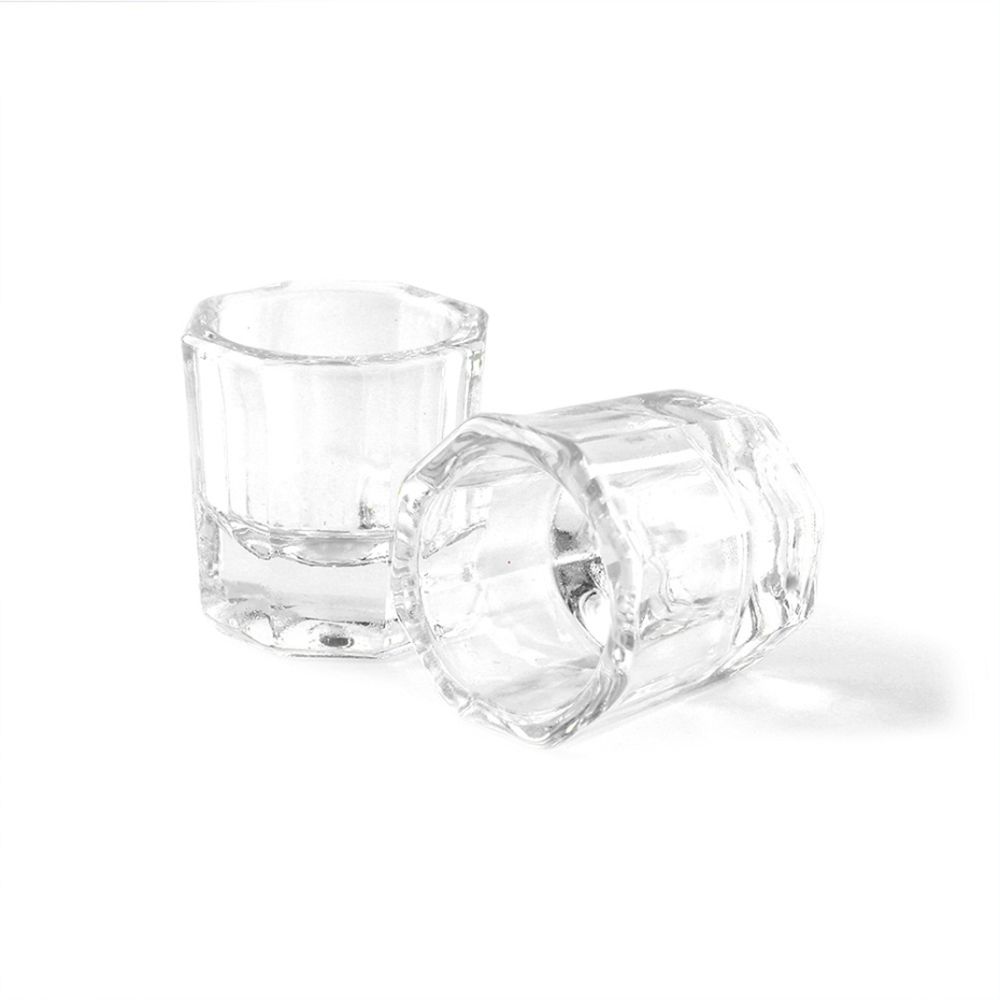 Liquid Container Glassware Powder Nail Art Tool Octagon Cup Glass Cup Manicure Tools Crystal cup