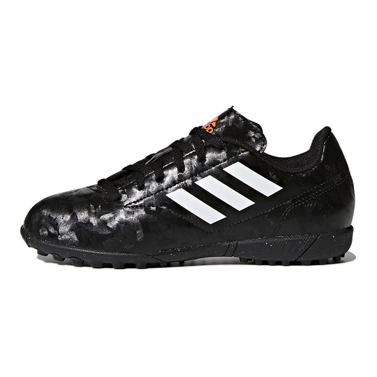 Adidas Conquisto II Tf J Laced Round Toe Sports Durable Non-Slip Low-Top Kids Soccer Shoes Kids Soccer Shoes Black BB0564
