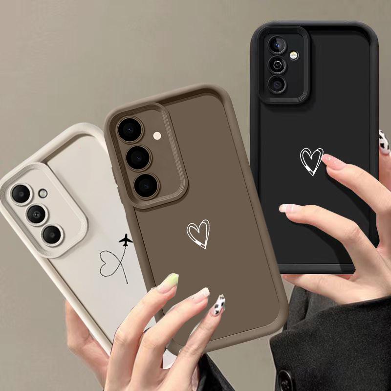 Minimalism Love TPU Case For Samsung Galaxy M34 M31 M51 M30S M23 M36 M16 M20 M15 M36 S23 S22 S20 S21 Plus Ultra FE Phone Cover