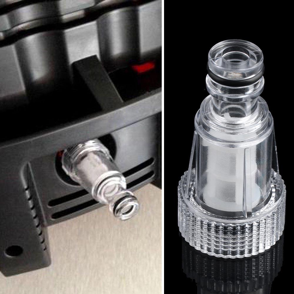 Durable Transparent Water Inlet Filter for Car Wash: Anti-clogging, Anti-rust, Quick Connect Nipple