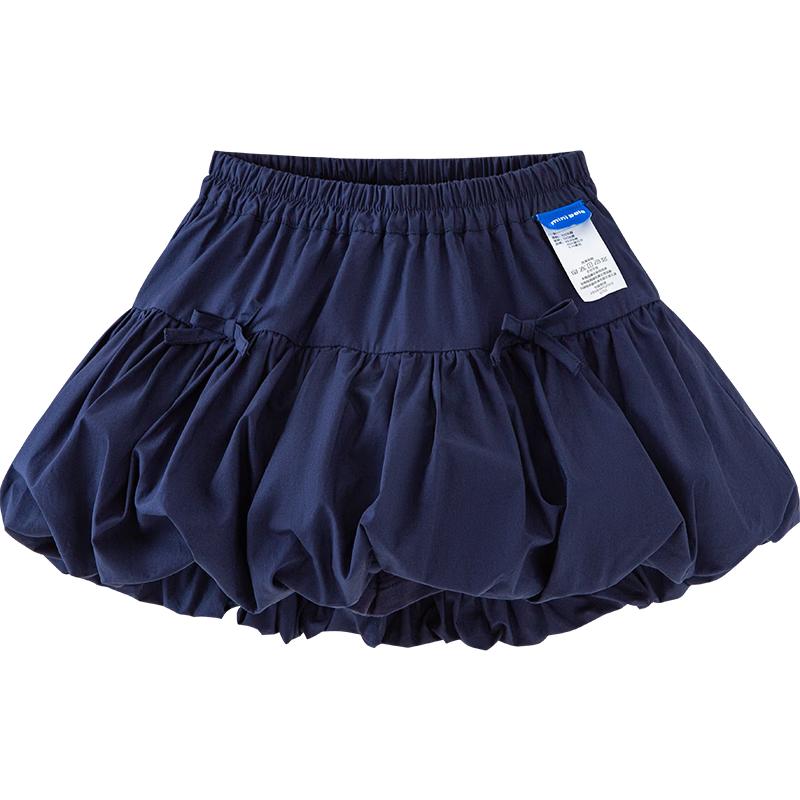minibala Girls  Pure Cotton Bow A-Line Short Skirt 90