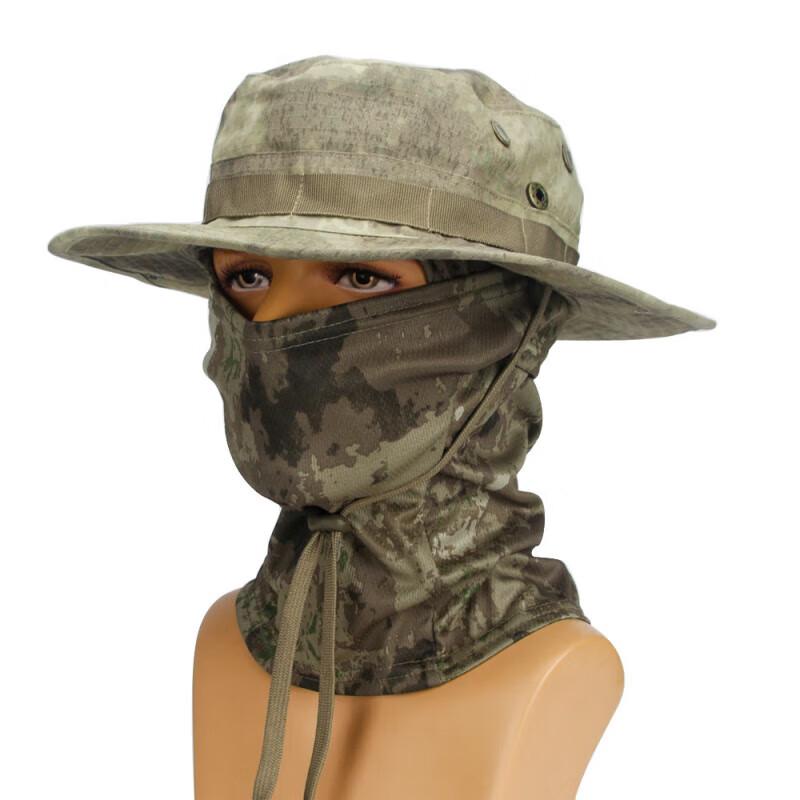 Camouflage Outdoor Protection Hat Set