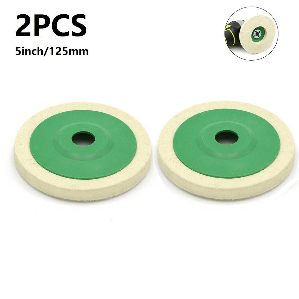 5Inch 125mm Wool Felt Buffing Polish Wheel Pad Polishing Disc For Rotary Tools