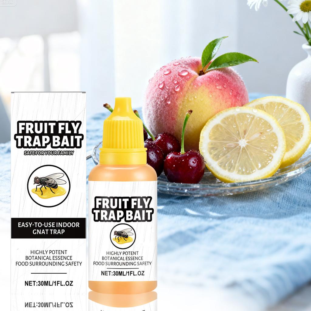 Fruchtfliegenfalle,Fruchtfliege,Küchenfruchtfliegenbekämpfung, Innen- und Außenbereich, Zuhause, Küchenfliegenbekämpfung, 30ml