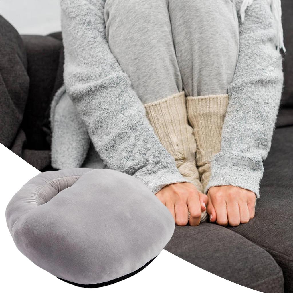 Electric Heated Foot Warmer Feet Heating Pad Heated Foot Warmers Soft Heater Cartoon Shoes For Home Under Desk Adults