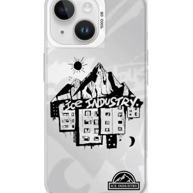 Silver High Mountain Apple 17/16 Pro Max Phone Case - Compatible with 12/13/14/15/XR Models - Hot Sale