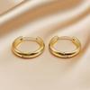 Fashion Hoop Earrings for Women Girls Stainless Steel Jewelry Accessories Valentine's Gift