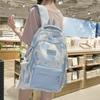 Schoolbag Cloud Cherry Pink Halo High Value Backpack New Mori Junior High School Schoolbag Women Large Capacity Niche Ins Wind Backpack