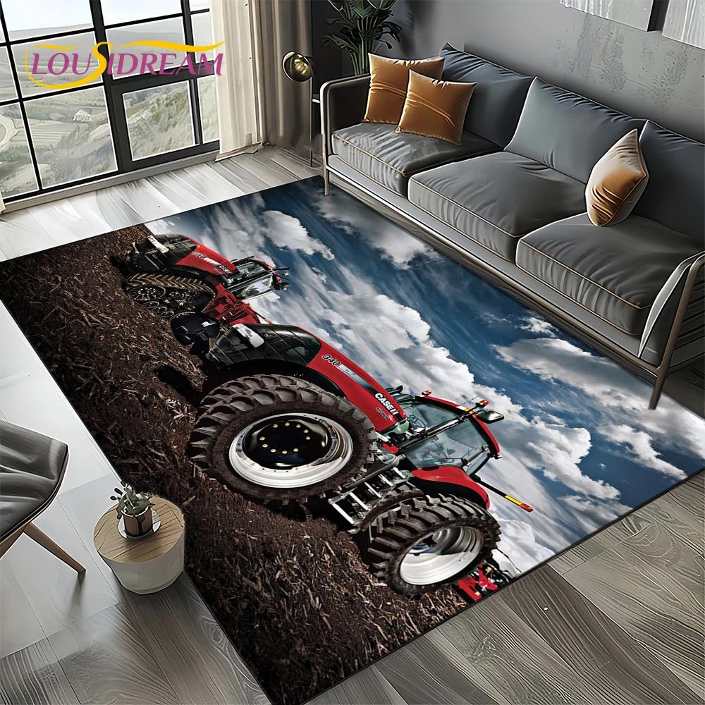 Retro Truck 3D Tractor Car 27 Style Carpet Rug for Living Room Bedroom Home Sofa Decoration,Kid Area Rug Non-slip Floor Mat Gift