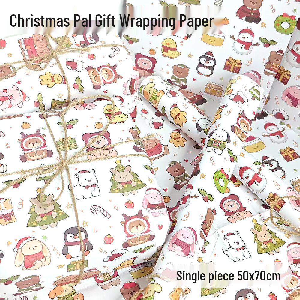 Christmas Sticker & Bookmark Set: Wrapping Paper, DIY Gift Accessories, Decoration, Phone Case Stickers.