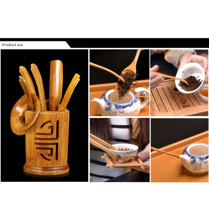 18Cm Wooden Tea Tweezer Bacon Tea Clip Tongs Bamboo Kitchen Salad Food Toast