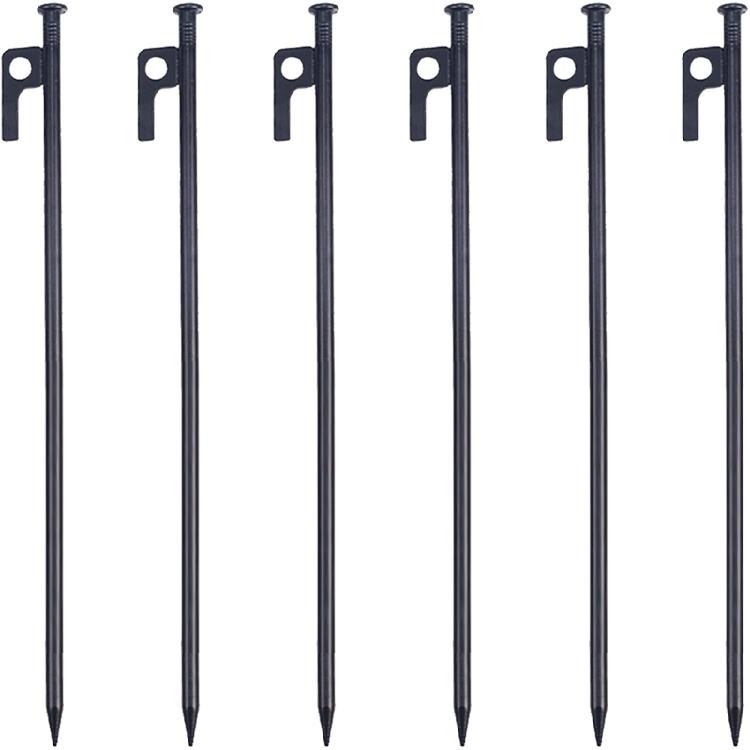 Steel Tent Stakes Heavy Type Rustproofed Ground Pegs for Camping Beach Backpacking Secure Windproofed