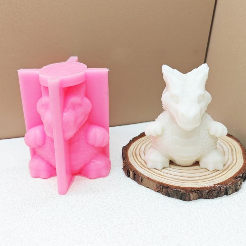 High Temperature Resistant Silicone Dinosaur Scented Candle Mold Perfect For Crafting Unique Scented Candle