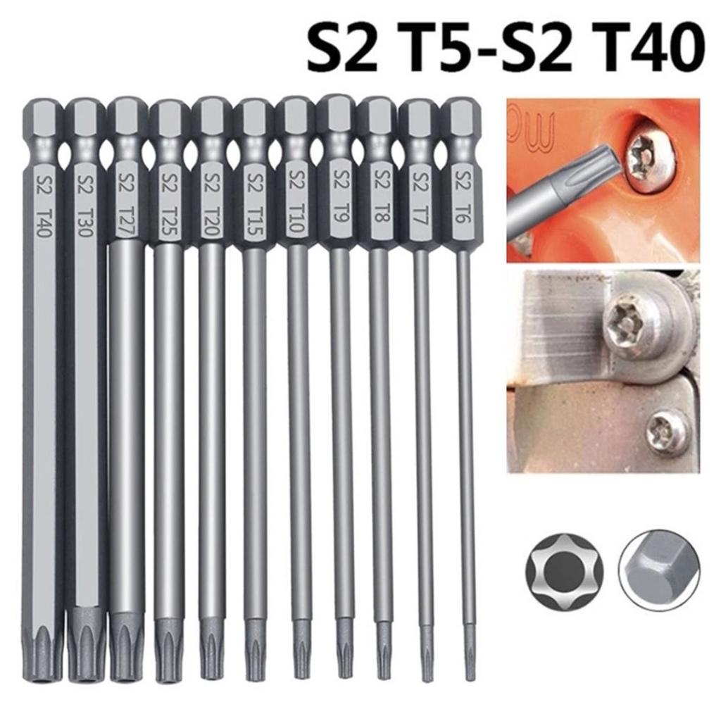 Repair 11pcs Screwdriver Head T6-T40 Replace Security Set
