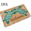 Waterproof Outdoor Patio Mats Beach House Entrance Rug, Starfish Shell Welcome Mat, Non-slip Coastal Indoor Utility Bathroom Door Mat for Front Decor