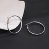 Simple And Exaggerated Personality Geometric Round Earrings, Light Luxury High-End Temperament Plain Ring Ear Buckles