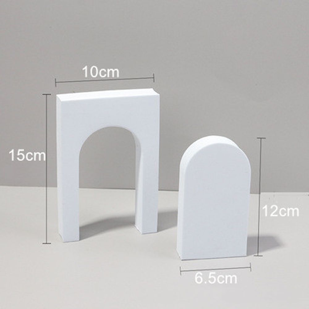 Photography Table Ins Wind Net Red White Photographic Prop Shooting Props Geometric Stereo