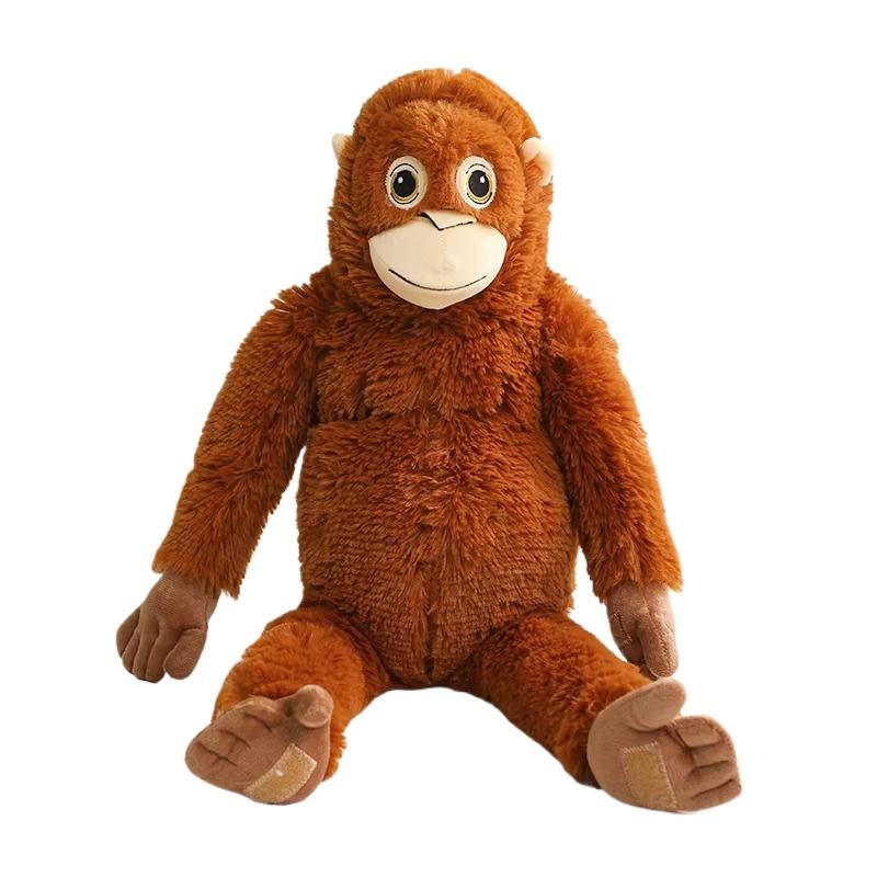 Hot Funny Orangutan Plush Toys Super Soft Stuffed Monkey Animals Plush Toys Cute Orangutan Backpack  Doll Creative Birthday Gift