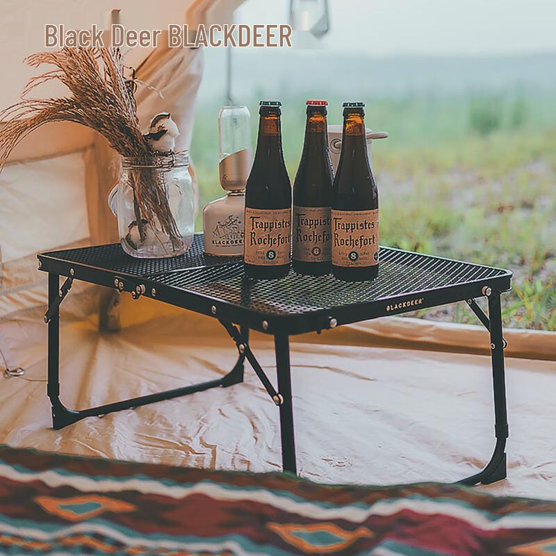 Black Deer Outdoor Folding Iron Mesh Table