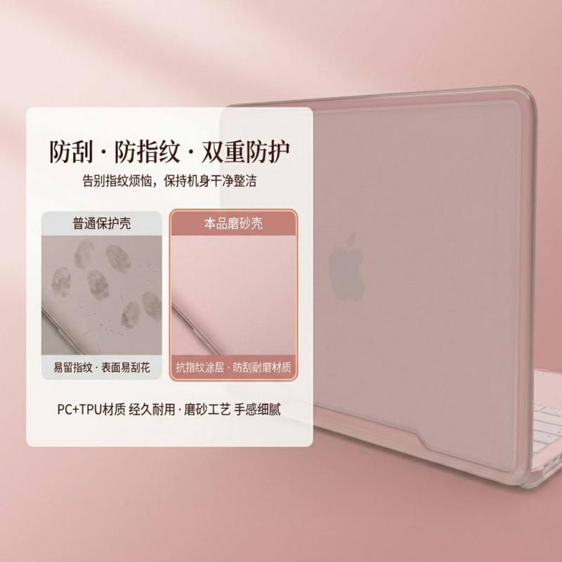 Matt Transparent Laptopfodral MacBook Air 13 Neo A3404 TPUPC Dubbellagers Skyddsskal