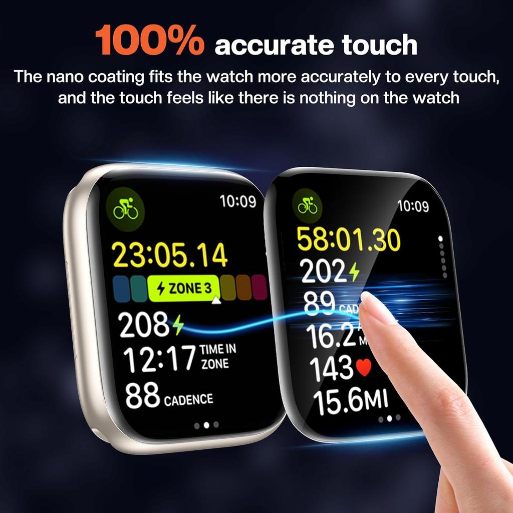 Easy Installation Film For Apple Watch Ultra 4 3 2 49MM Screen Protector PMMA Flexible Films for iWatch Series S11 S10 42mm 46mm 7