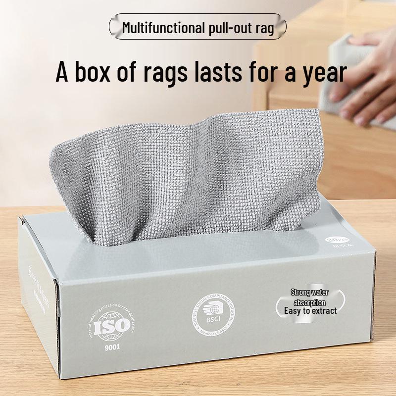 Drawstring Microfiber Cleaning Cloth for Household Kitchen Use - One Piece, Free Shipping