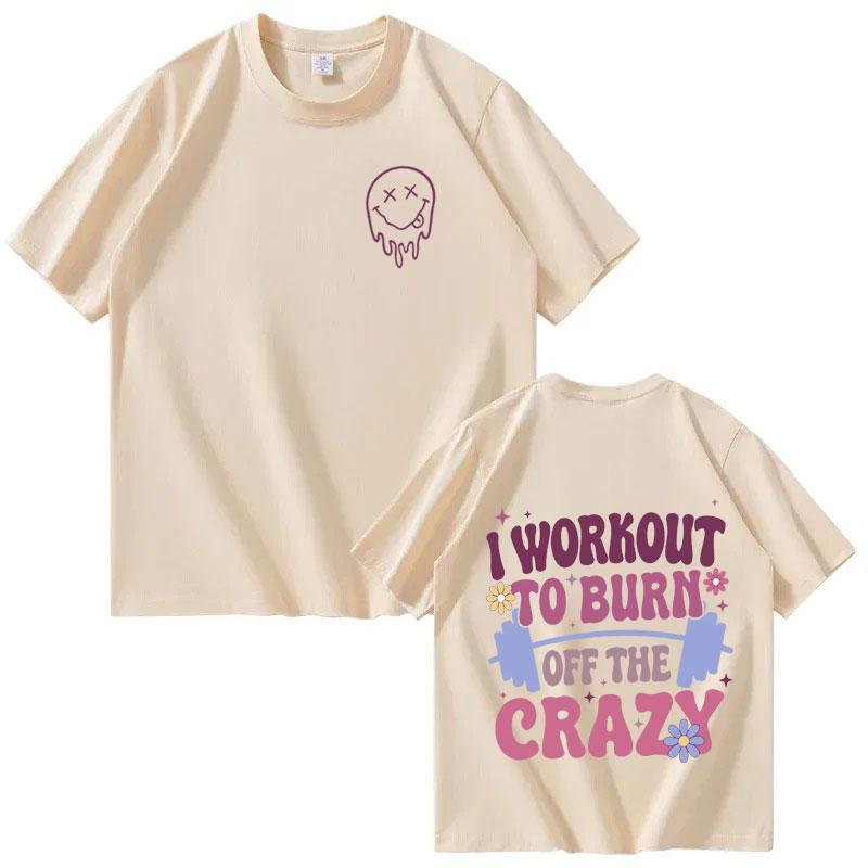 Funny Gym Graphic Print Tide T Shirt Men Women Clothing Oversized Casual Tshirt 100 Cotton Crewneck T Shirts Teenagers Hot Sale