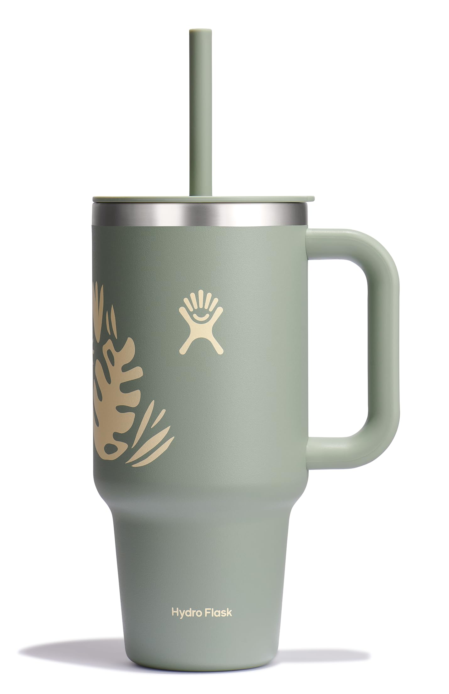 

All Around Travel Tumbler, 32oz (946ml), Botanical Bliss Agave, Insulated, Straw, Handle (Official Japanese Product)