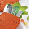 6 Stück Ostereier-förmiger Besteckhalter Tasche Filz Gabel Schneider Beutel Esstisch Geschirr Abdeckung Oster Messer Gabeln Organizer für Frühlingsparty