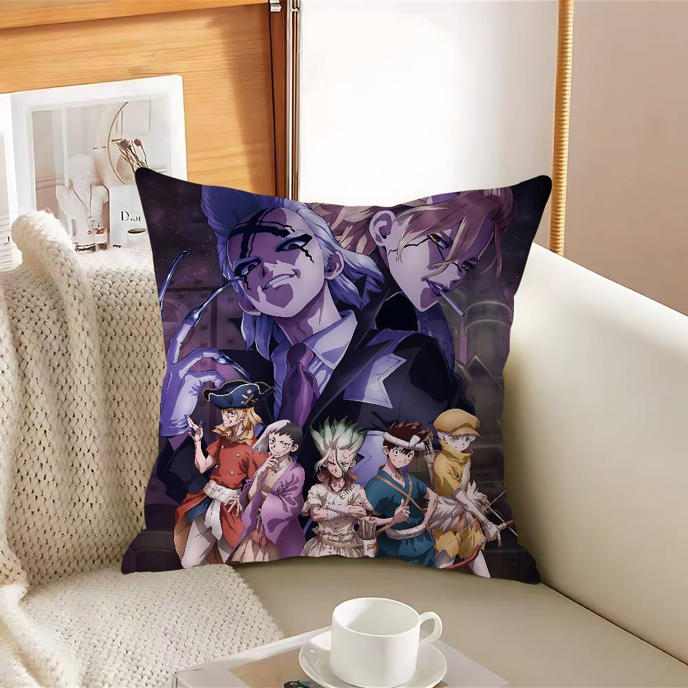 

Dr Cartoon StoneS Pillow Case Removable Washable Cushion Cover – All-Season Soft Linen 12x12Inch