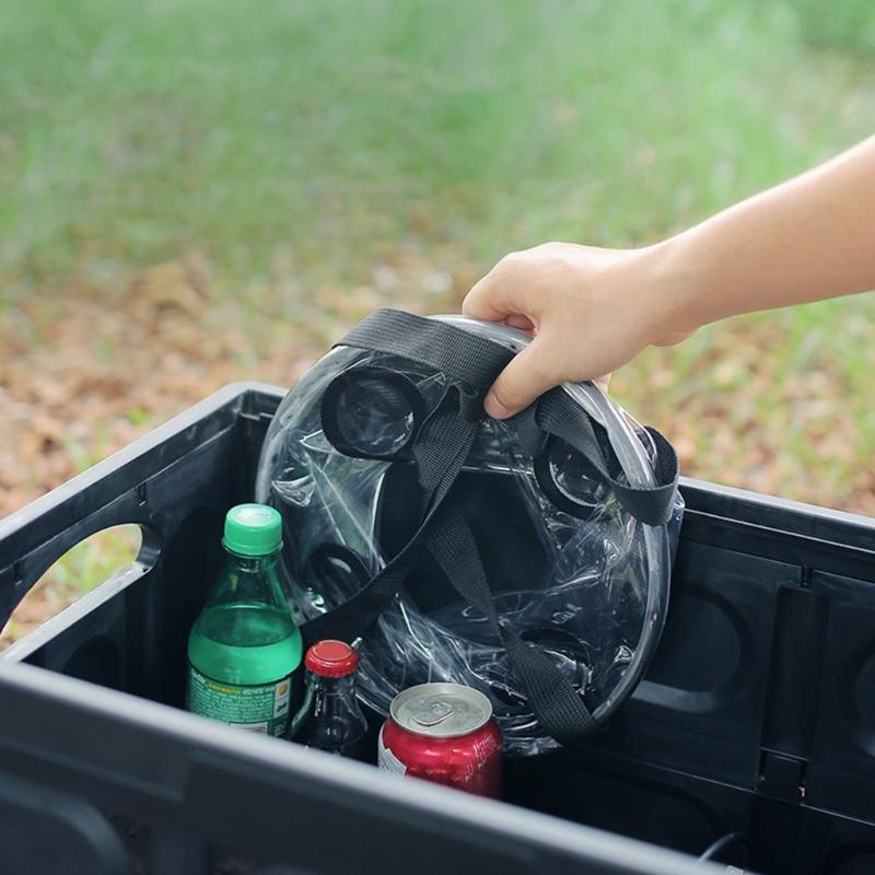 Portable Clear Folding Bucket Lightweight Collapsible Small Bucket Space Saving