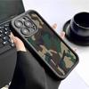 Military Sandstone Black Groove iPhone 15/16/17 Protective Case