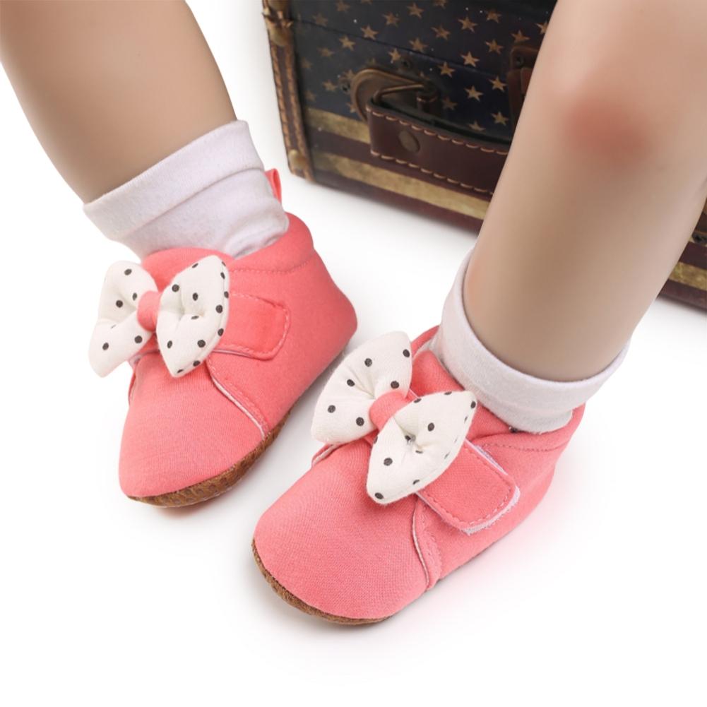 

Обувь для маленьких девочек, кроссовки для младенцев с мягкой подошвой, высокие кеды для малышей, обувь для малышей, обувь для первых ходунков с бантом, противоскользящая обувь для кроватки, 0-18 месяцев 2/M