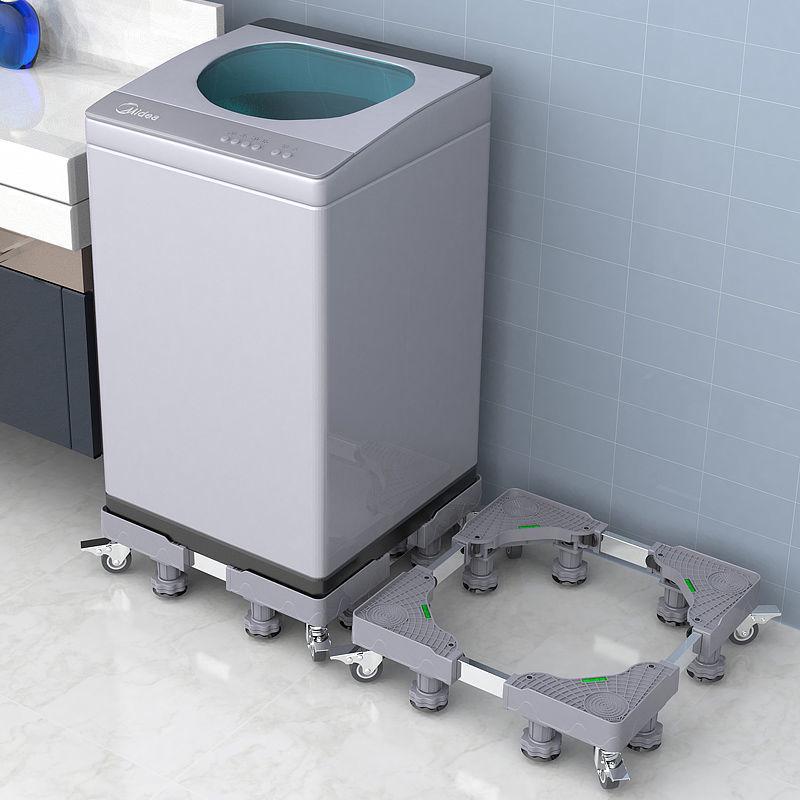 Universal Washing Machine Base & Refrigerator Stand with Storage and Wheels